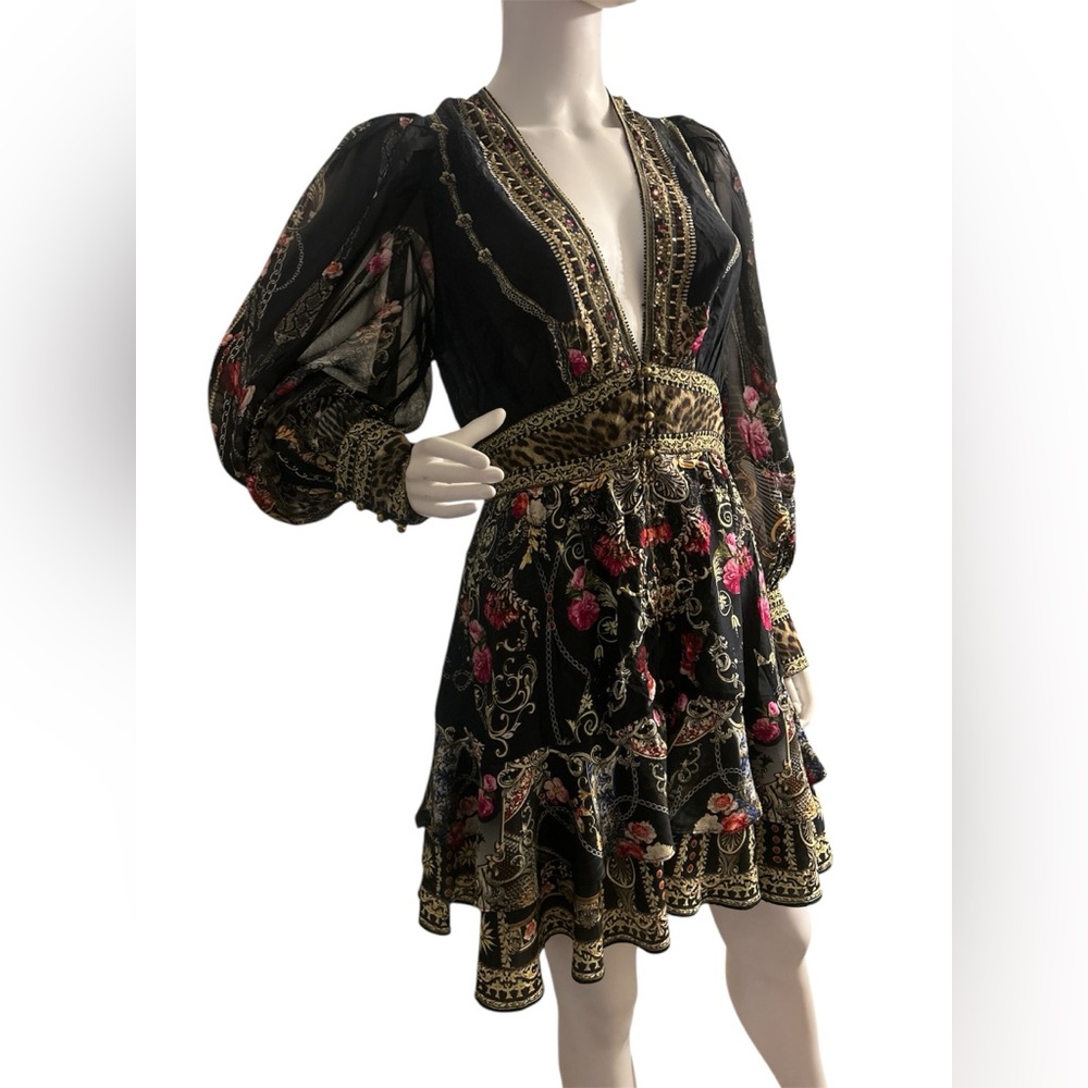 Camilla Black and Gold Button Front Frill
Dress
Gothic Goddess - Picture 7 of 16